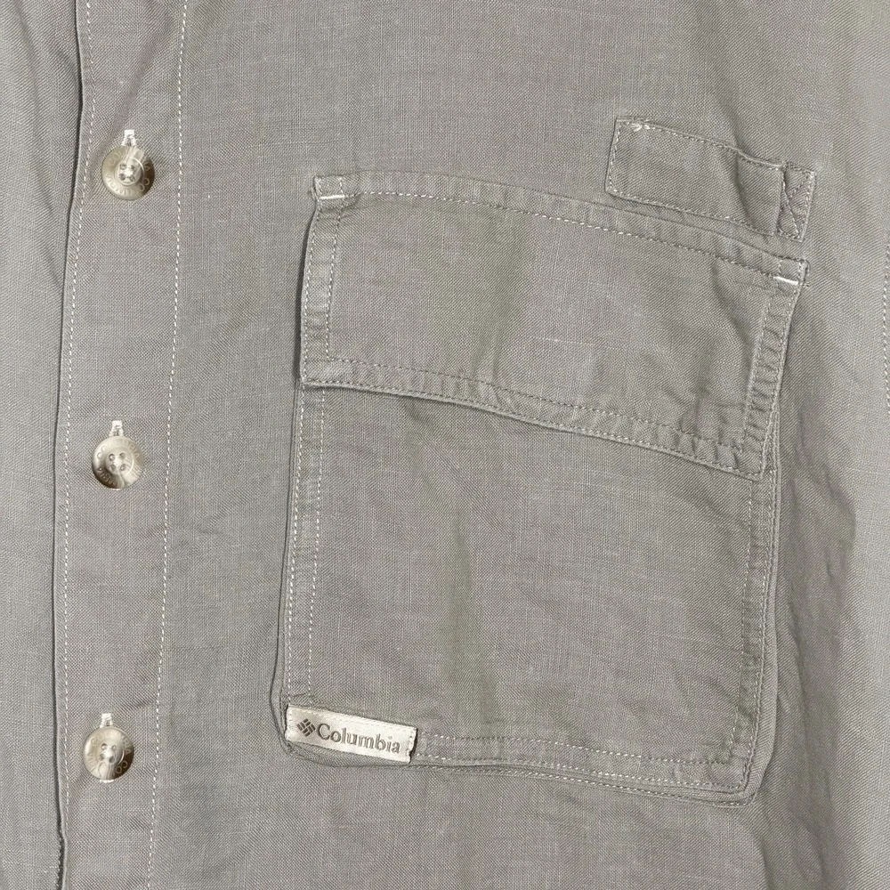 Columbia Mens Sportswear Shirt Button Up Short Sleeve‎ Vented Outdoor Hiking